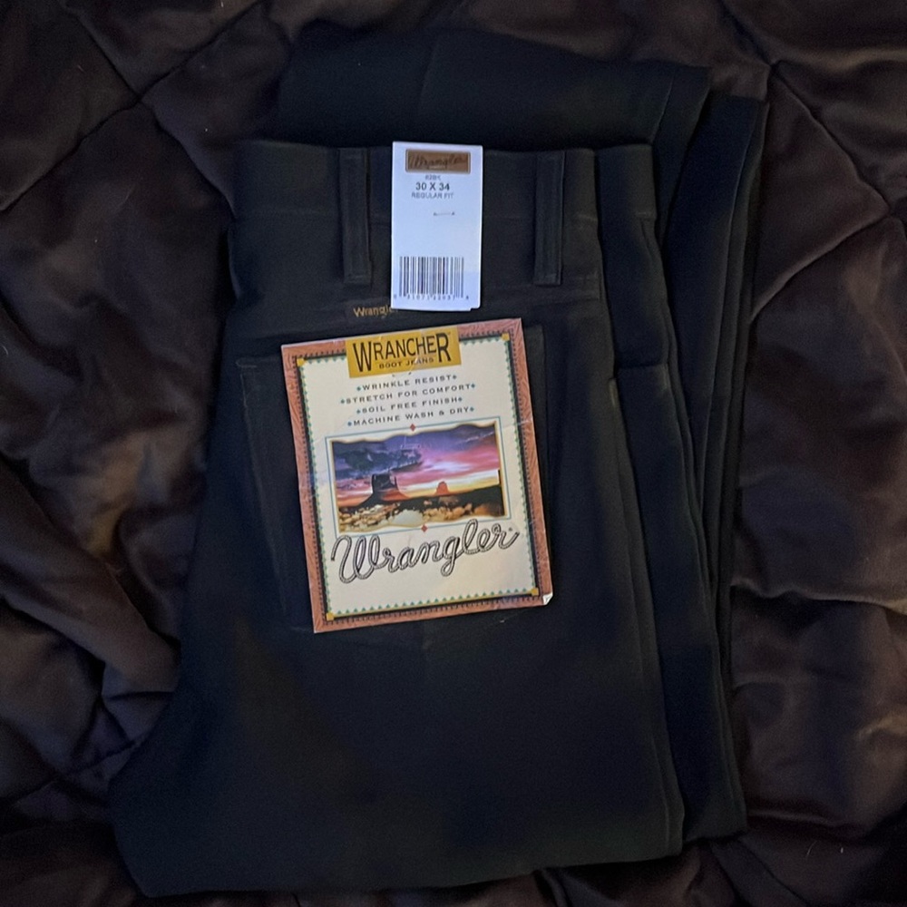 Black Wrangler Slacks 30/34
